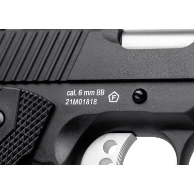 Pistola Airsoft GBB Elite Force 1911 Tac Two Preta - fotografia 5