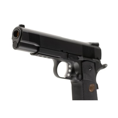 Pistola Airsoft GBB WE M1911 MEU Tactical Full Metal Preta - fotografia 4