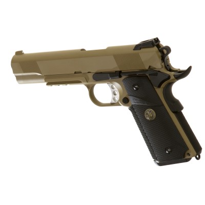 WE M1911 MEU Tactical Full Metal GBB Desert Airsoft Pistol - photo 2