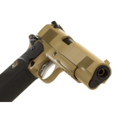 Pistola Airsoft GBB WE M1911 MEU Tactical Full Metal Desert - fotografia 4