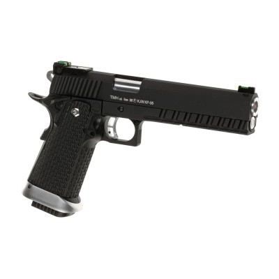 KJ Works Hi-Capa 6 Full Metal GBB Black Airsoft Pistol - product view