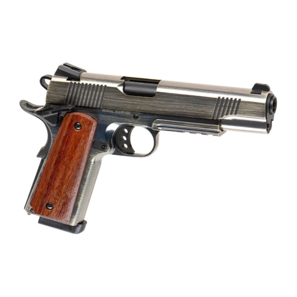 GBB Airsoft Pistol MEU Railed Brushed Silver [Raven]