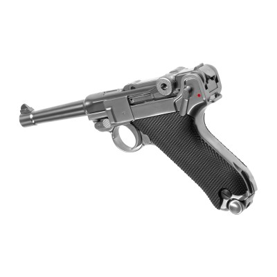 WE P08 Full Metal GBB Silver Airsoft Pistol - photo 2