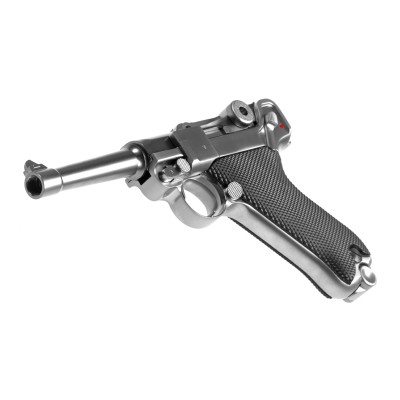 WE P08 Full Metal GBB Silver Airsoft Pistol - photo 4
