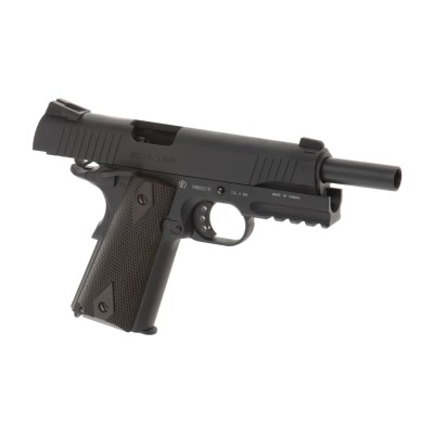 Pistola Airsoft GBB CO₂ Colt 1911 Rail Preta - fotografia 3