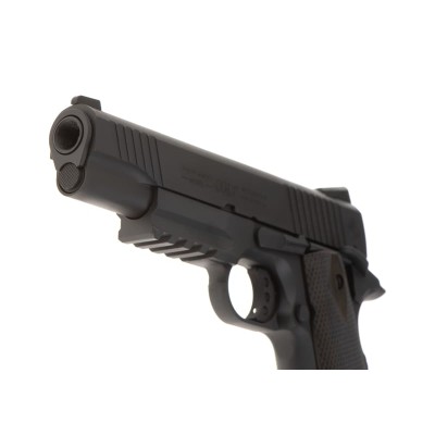 Pistola Airsoft GBB CO₂ Colt 1911 Rail Preta - fotografia 4