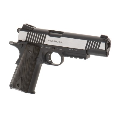Pistola Airsoft GBB CO₂ Colt 1911 Rail Bicolor - vista do produto