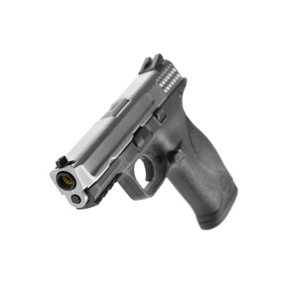 Pistola Airsoft GBB WE M&P Metal Version Prateada - fotografia 4