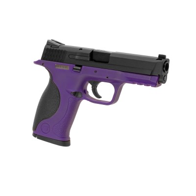 Pistola Airsoft GBB WE M&P Metal Version Roxa - vista do produto