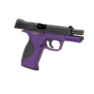 Pistola Airsoft GBB WE M&P Metal Version Roxa - fotografia 4