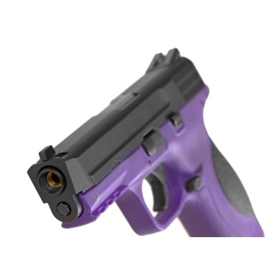 Pistola Airsoft GBB WE M&P Metal Version Roxa - fotografia 5