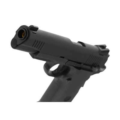 Pistola Airsoft GBB KJ Works KP-11 Full Metal Preta - fotografia 4