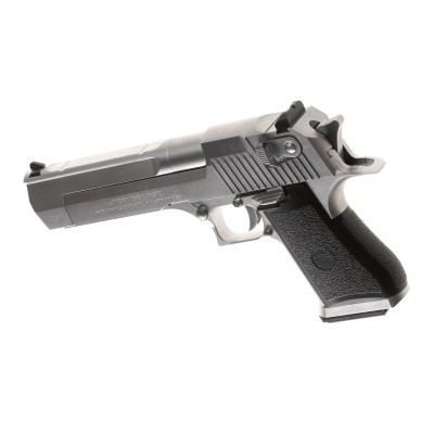 Pistola Airsoft GBB WE Desert Eagle .50 AE Full Metal Prateada - fotografia 2