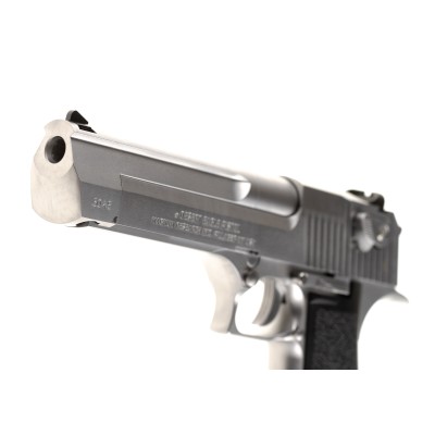 Pistola Airsoft GBB WE Desert Eagle .50 AE Full Metal Prateada - fotografia 4