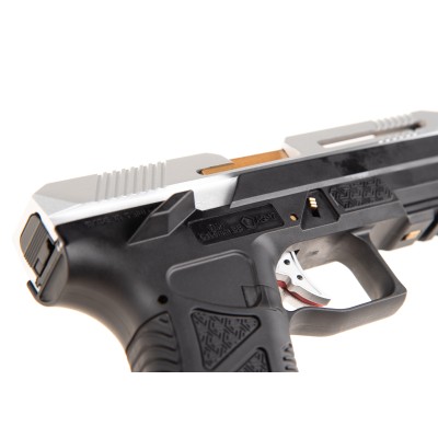 Pistola Airsoft GBB HFC AG-17 Metal Version Prateada - fotografia 5