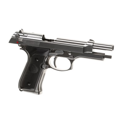 Pistola Airsoft GBB B&W Elite M92 Full Metal Prateada - fotografia 3