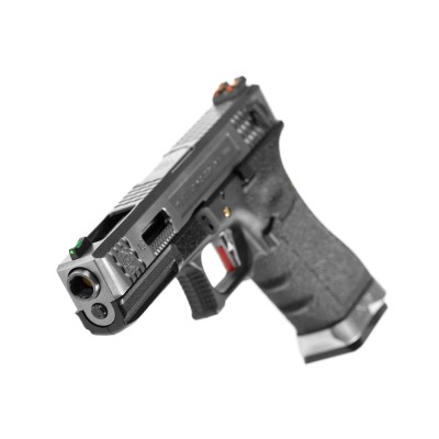 WE G-Force 18C SV Silver Barrel Metal Version GBB Black Airsoft Pistol - photo 4