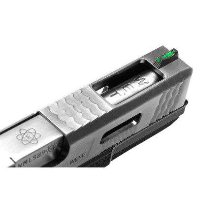WE G-Force 18C SV Silver Barrel Metal Version GBB Black Airsoft Pistol - photo 5