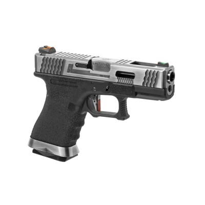 Pistola Airsoft GBB WE G-Force 19 SV Silver Barrel Metal Version Preta - vista do produto