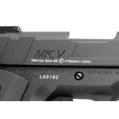 G&G GX45 Mk.V Metal Version GBB Black Airsoft Pistol - photo 5