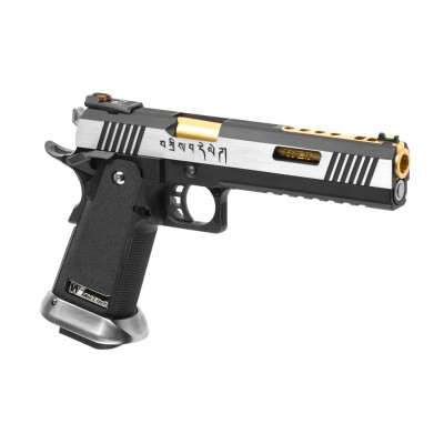 WE Hi-Capa 6 Force A Gold Barrel Full Metal GBB Dual Tone Airsoft Pistol - product view
