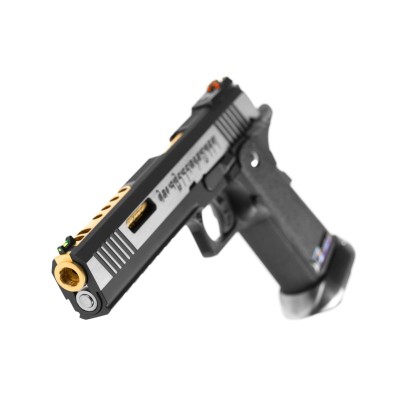 WE Hi-Capa 6 Force A Gold Barrel Full Metal GBB Dual Tone Airsoft Pistol - photo 4