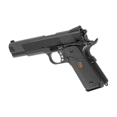 Pistola Airsoft GBB WE M1911 MEU Full Metal Preta - fotografia 2
