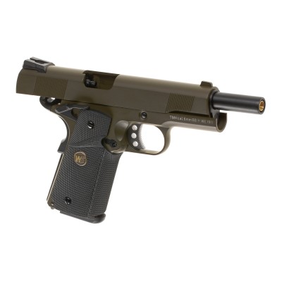 Pistola Airsoft GBB WE M1911 MEU Full Metal Olive Drab - fotografia 3