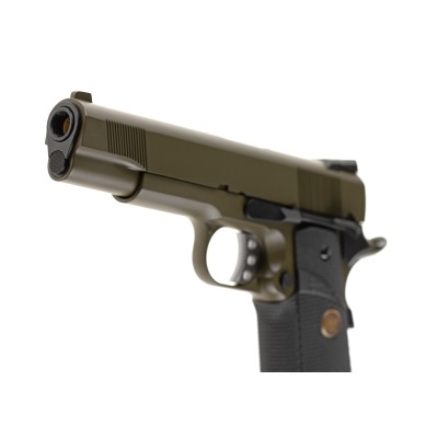 WE M1911 MEU Full Metal GBB OD Airsoft Pistol - photo 4