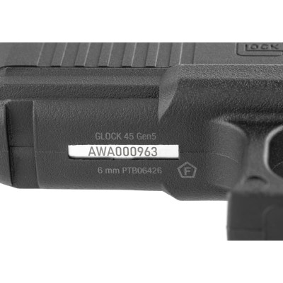 Pistola Airsoft GBB Glock G45 Gen 5 MOS Preta - fotografia 5