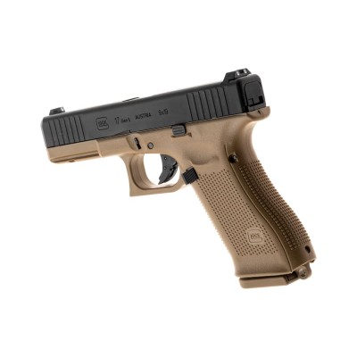 Pistola Airsoft GBB Glock G17 Gen 5 French Edition Preta/Coyote - fotografia 3