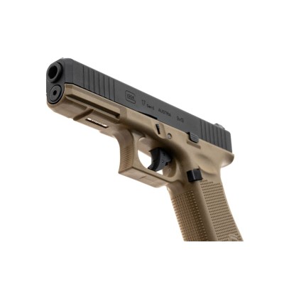 Pistola Airsoft GBB Glock G17 Gen 5 French Edition Preta/Coyote - fotografia 4