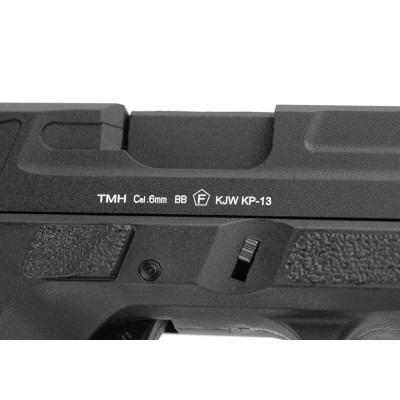 Pistola Airsoft GBB KJ Works KP-13 TBC Metal Version Preta - fotografia 6