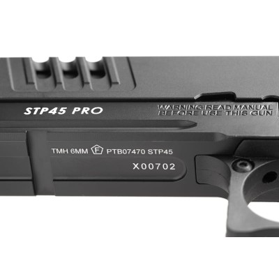 G&G STP45 PRO 8 Inch GBB Black Airsoft Pistol - photo 5