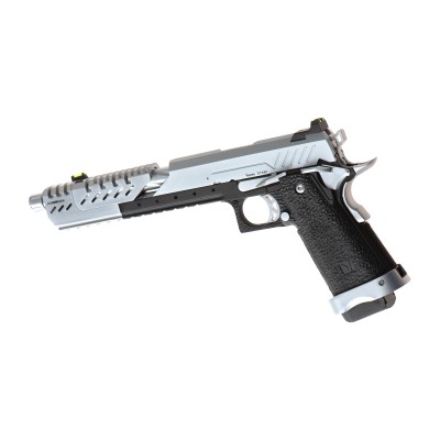 Pistola Airsoft GBB Vorsk Hi-Capa Titan 7 Cromada - fotografia 2
