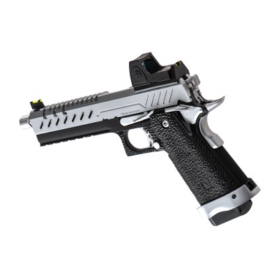 Pistola Airsoft GBB Vorsk Hi-Capa 5.1 + BDS Cromada - fotografia 2
