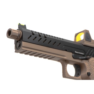 Vorsk Hi-Capa 5.1 + BDS GBB Tan/Black Airsoft Pistol - photo 4