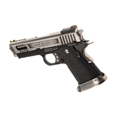 WE Hi-Capa 3.8 Force Full Metal GBB Silver Airsoft Pistol - photo 2