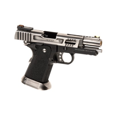 WE Hi-Capa 3.8 Force Full Metal GBB Silver Airsoft Pistol - photo 3