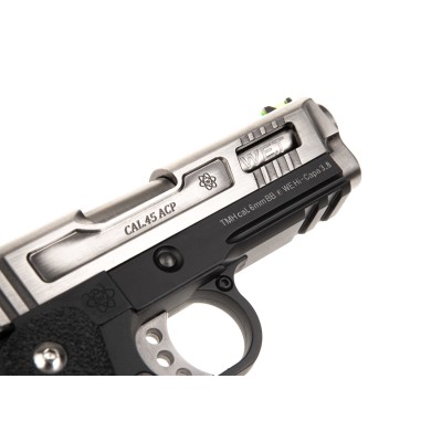 WE Hi-Capa 3.8 Force Full Metal GBB Silver Airsoft Pistol - photo 5