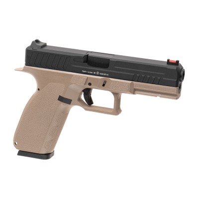KJ Works KP-13 Metal Version GBB Tan Airsoft Pistol - product view