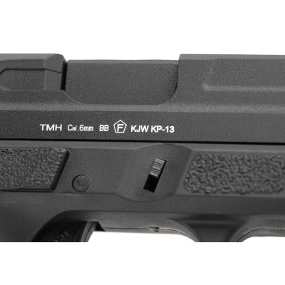 Pistola Airsoft GBB KJ Works KP-13 Metal Version Preta - fotografia 5