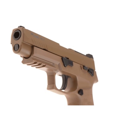 Pistola Airsoft GBB CO₂ SIG Sauer ProForce P320 M17 Full Metal Blowback Coyote - fotografia 4