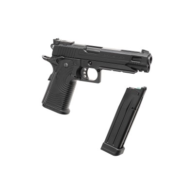 Pistola Airsoft GBB G&G GPM1911 CP MS Mk I Metal Version Preta - fotografia 4