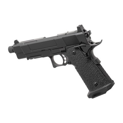 Pistola Airsoft GBB Army Armament R504 Full Metal Preta - fotografia 2