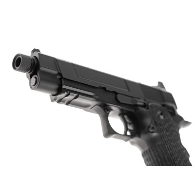 Pistola Airsoft GBB Army Armament R504 Full Metal Preta - fotografia 7