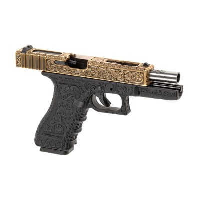 WE WE18C Etched Metal Version GBB Gold Airsoft Pistol - photo 3