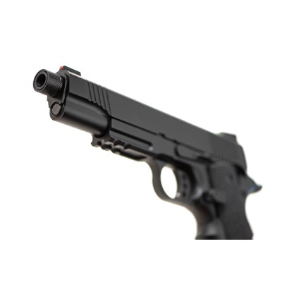 Army Armament M1911 Extended Full Metal GBB Black Airsoft Pistol - photo 4