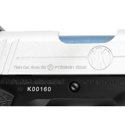 G&G GX45 Mk.I Metal Version GBB Silver Airsoft Pistol - photo 5