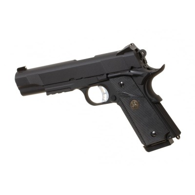 KJ Works M1911 MEU Full Metal GBB Black Airsoft Pistol - photo 2